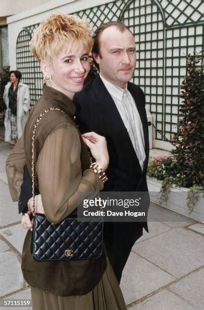 British actor and singer Phil Collins with his second wife, Jill .